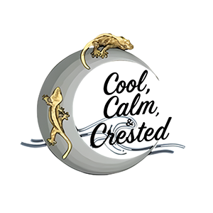 Cool, Calm, & Crested logo